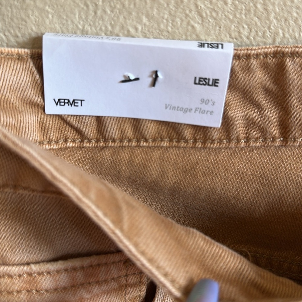 Vervet Josie Crop Flare Jean High Rise Fit Ginger Womens Size 31 - Picture 8 of 15